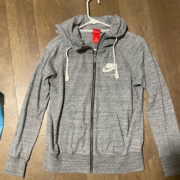 Nike Grey Zip Up Hoodie - Picture 2 of 6